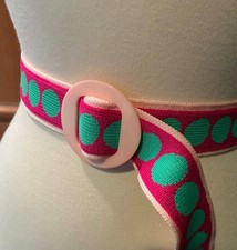 Vintage New NWOT Mod Groovy Retro Woven Knit Belt