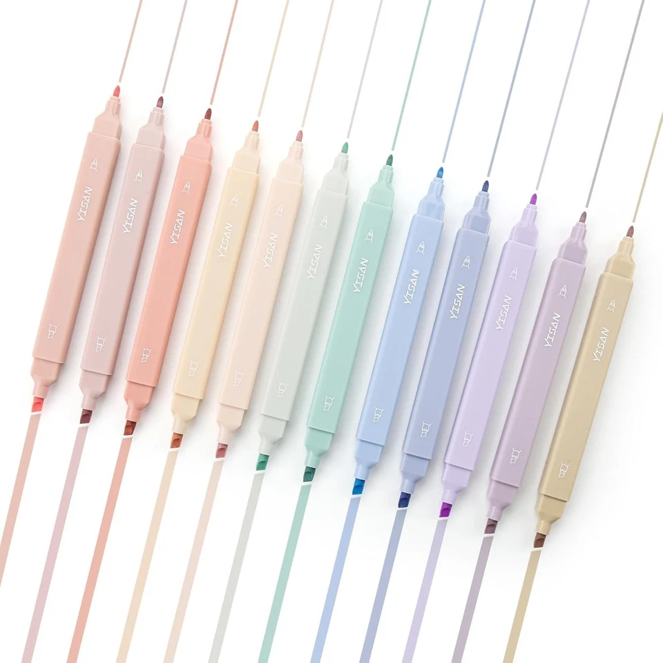 Aesthetic Textmarker, Pastell-Textmarker, Bibel Marker und Stifte,Doppelspitz... - Bild 3 von 4