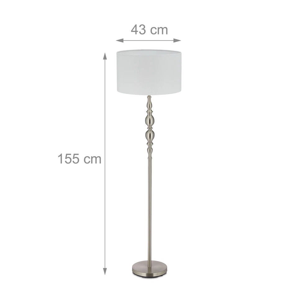 Lampada da terra design Piantana elegante 185 cm 4,5 kg Lampada da terra vintage - Immagine 4 di 4
