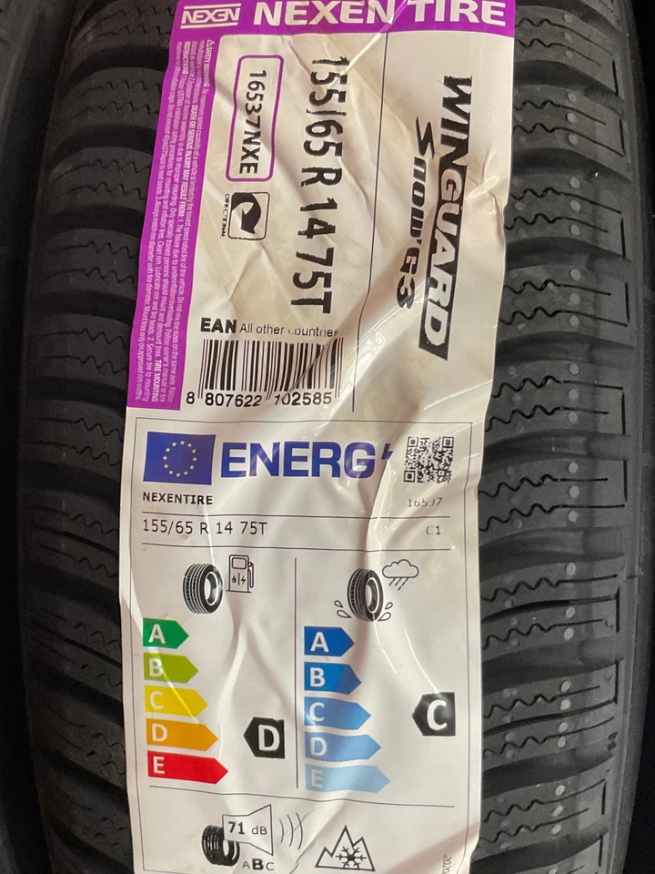 4 Winterräder Opel Rocks-e Fiat Topolino Citroen AMI 155/65 R 14 75T Nexen - Bild 4 von 4