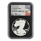 2023-S American Silver Eagle NGC PF-70 ULTRA CAMEO FDOI Mercanti Label