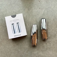 New! Blomus SALPI Salt & Pepper Grinder Set Of 2 - Polished Stainless Steel