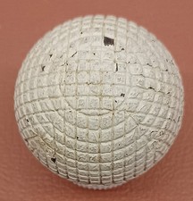 Rare Antique 1890's Scottish Line Cut Gutty Gutta Percha Golf Ball Unplayed
