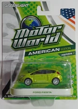 2012 Greenlight Motor World American Edition Series 7 Ford Fiesta Lime Green