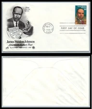 US FDC # 2371 22c James Weldon Johnson   ArtCraft / PCS  1988, 9p8877
