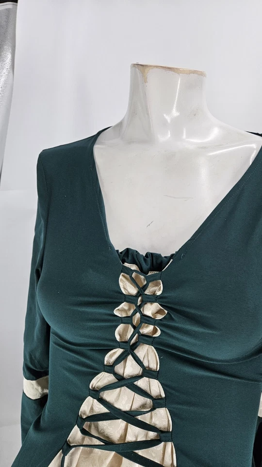 Vestido para mujer Scarlet Darkness corsé mediano manga campana medieval renacentista Foto 4 de 4