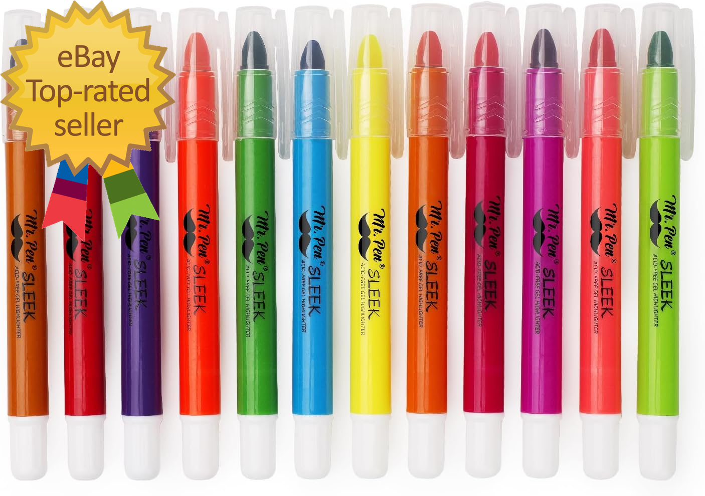 Gel Highlighters, Bible Highlighter Pack of 12 No Bleed Highlighter Dry-image