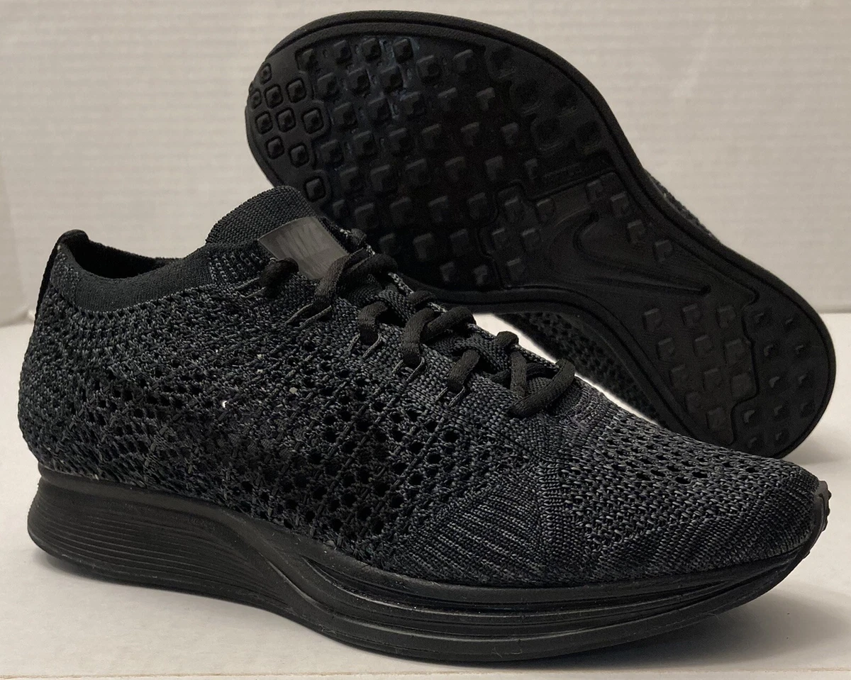 Nike flyknit racer triple black mens Clearance