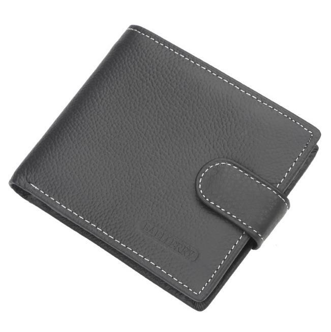 NEW Luxury High Quality Mens Black Leather Bifold Wallet Credit Card