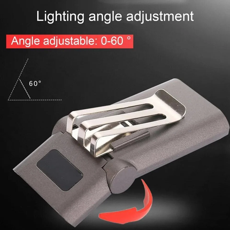 LED Hut Clip Licht USB Wiederaufladbare Helle Scheinwerfer Tragbare Helm Lampe - Bild 4 von 4