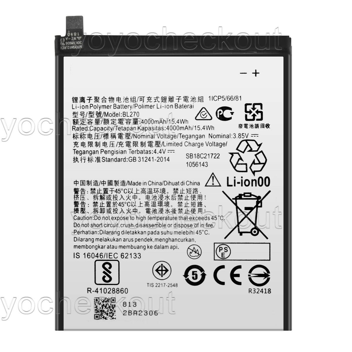 For Verizon For Motorola Moto G6 Play XT1922-6 Replair Battery
