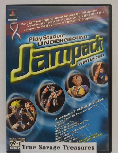 PlayStation Underground Jampack Winter 2001 (PS2, 2001) CIB, Reg Card, BL