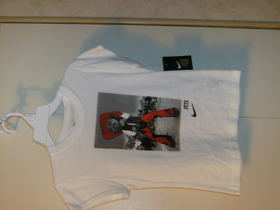 NIKE Girls NCAA Oklahoma State Cowboys ''PETE''  White Short SleeveSz Lg 12-14 NWT
