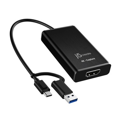 j5create 4K-HDMI -Aufnahmeadapter - USB 3.2 Gen 1, USB-C 3.2