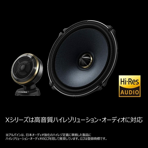 X 17cm 6.7in separate 2-way speaker X 