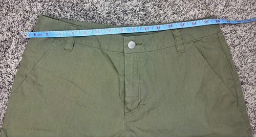 Spyder Shorts Mens Small Green Cotton Slash Pockets Low Waist Logo Comfort Fit - Picture 10 of 11