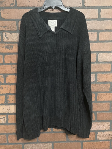 Stitches In Time Sweater Black Chenille 