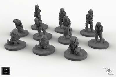 Demihuman Captives - EC3D Skyless Realms Wargaming Minis Miniatures D&D DnD Demi