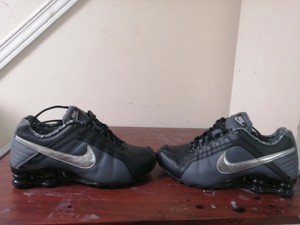 Nike Shox Junior Women Shoes Size 6 454339 020 black gray silver | eBay