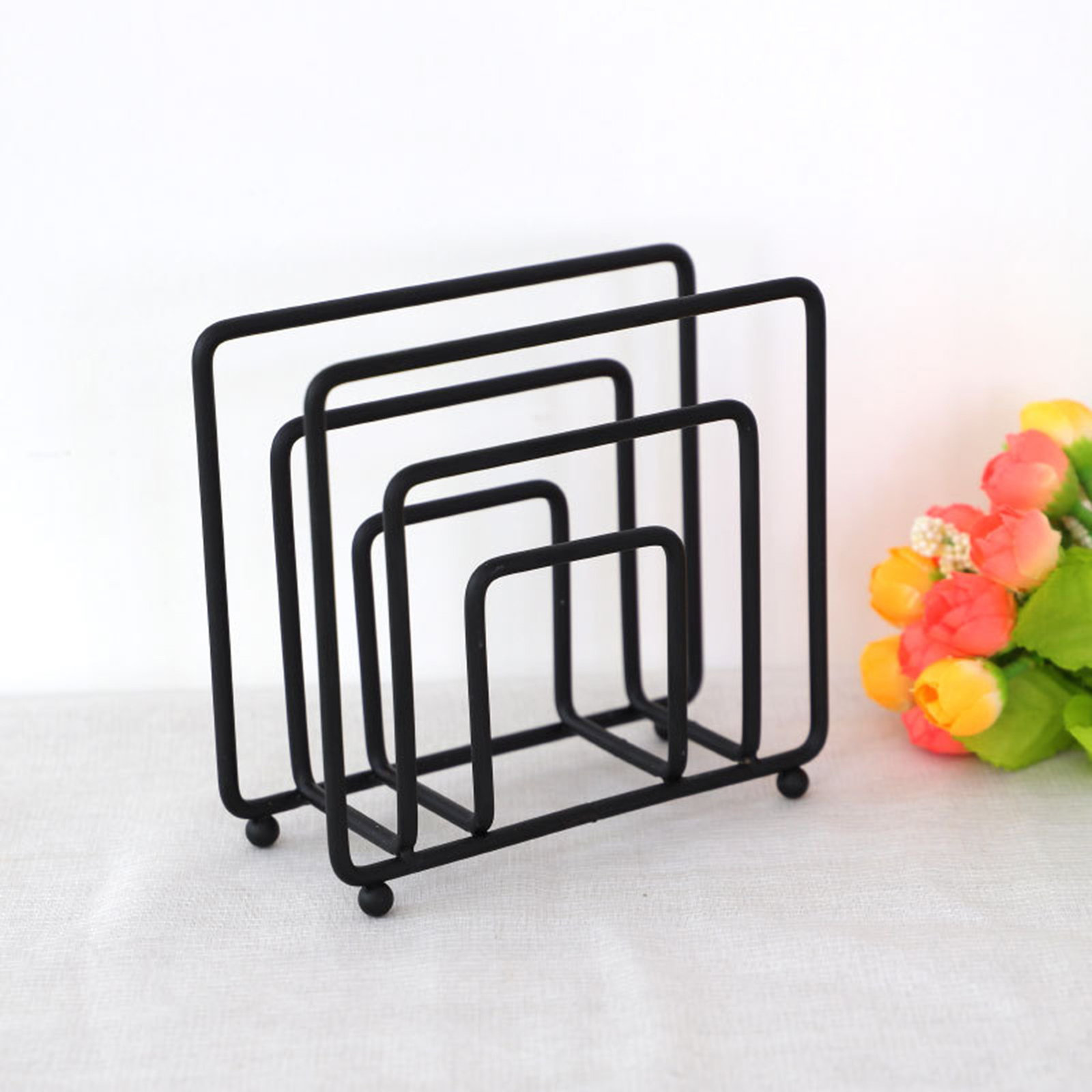 Paper Rack High Hardness Storing Square Paper Napkin Standing Holder ...