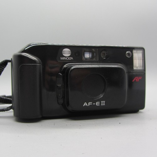 Minolta AF-E II 35 mm Film Point and Shoot Kamera schwarz getestet A2