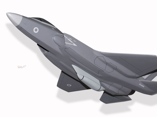 Lockheed Martin F-35B Lightning II Solid Mahogany Wood Handcrafted Display Model - Picture 3 of 12