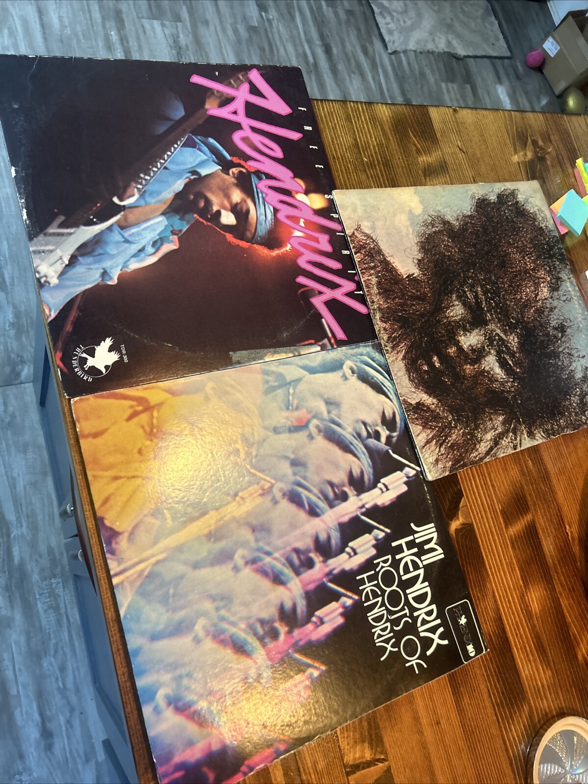3 Jimi Hendrix Vinyl Records “Free Spirit” “The Cry of Love” “Roots of Hendrix”-image