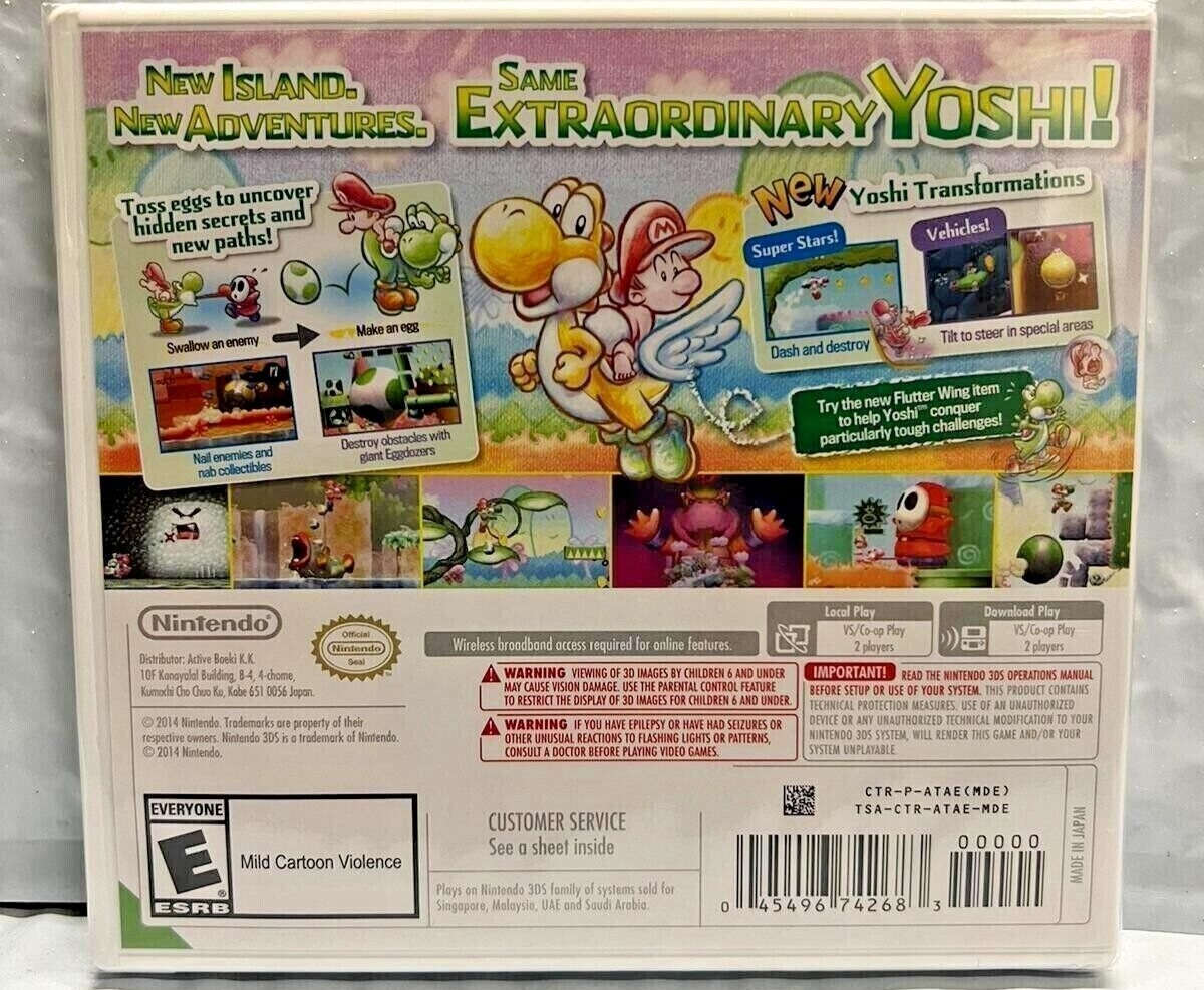 Yoshi's New Island 3DS Brand New Game (Multiplayer, 2014