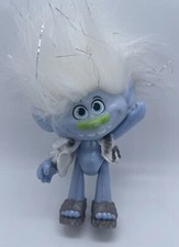 Trolls Dreamworks Glitter Guy Diamond Fuzzy Hair Figure Doll Toy Posable W/Shoes