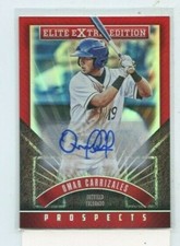 Omar Carrizales 2015 Panini Elite Extra Edition Prospects Auto Autograph #164 