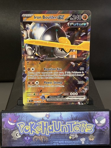 Pokemon Card Iron Boulder ex 099/162 Temporal Forces Double Rare Near Mint