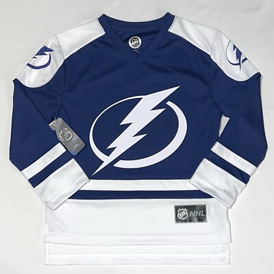 NWT NHL Tampa Bay Lightning #86 NIKITA KUCHEROV Hockey Jersey Youth sz Med 8