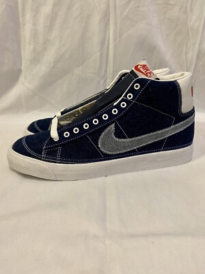 2002 Nike Blazer Canvas Denim JAPAN Co.Jp Sz 10 Supreme SB Off White 305556-441
