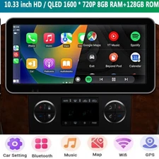 10" ANDROID CAR RADIO STEREO GPS NAVI CARPLAY FOR CHEVROLET SILVERADO GMC 8+128G