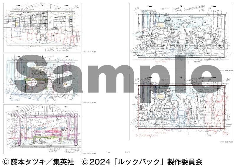 Art Book 3 Books set Movie Look Back Works Genga Toshiyuki
