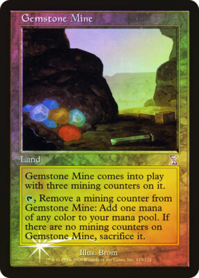 MTG FOIL Gemstone Mine  - Time Spiral Timeshifted #119