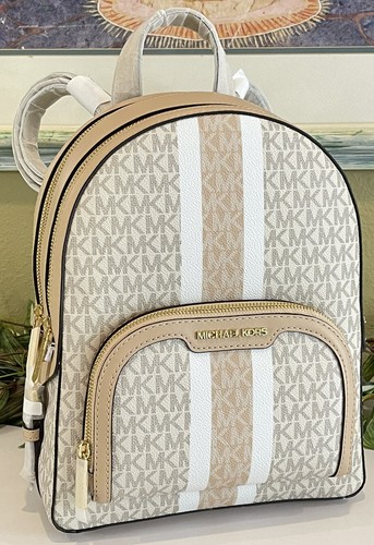 MICHAEL KORS JAYCEE MEDIUM ZIP STRIPE 