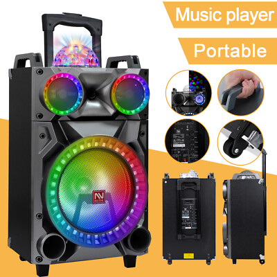 3000W Super Loud Portable Bluetooth Speaker Party Heavy Bass Sound System w/ Mic