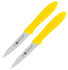 2 PACK Henckels Zwilling Kitchen Parer Knife 4" Stainless Steel Blade Plastic