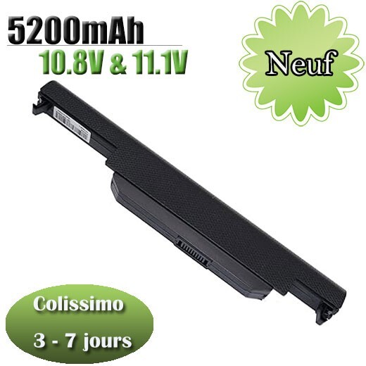 Batterie Asus A32-K55 noire 5200mAh contre les coupures de courant de votre PC portable