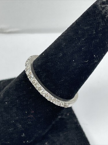 Sterling Silver 925 Signed Shiny Size 8 Women's Jewelry Novelty Ring - Picture 6 of 8