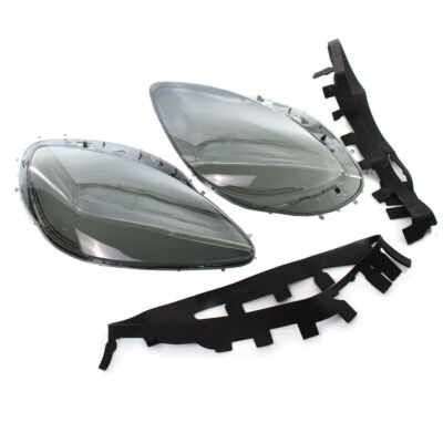 Fit Chevrolet Corvette C6 2005-13 Headlight Headlamp Smoke Lens Cover W/Gaskets