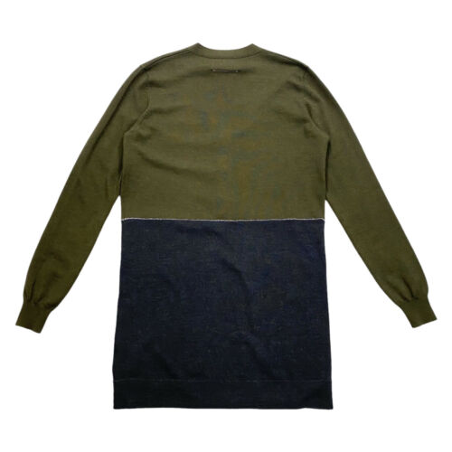 Maison Margiela Long Cardigan | Vintage MM6 Designer Damen Grün Strick Pullover - Bild 2 von 3