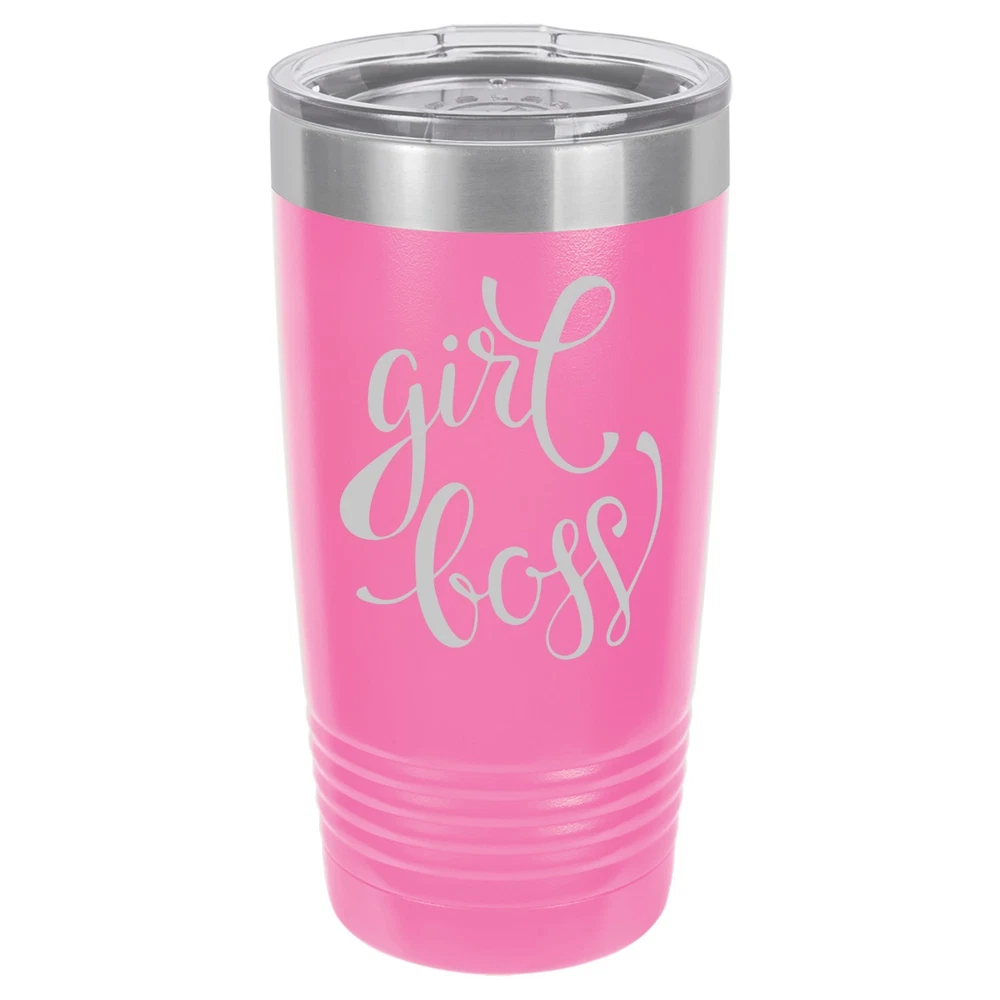 Tumbler 20oz 30oz Travel Mug Cup Vacuum Insulated Stainless Steel Girl Boss