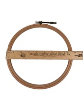 Vintage Pfaff Wood Embroidery Darning Sewing Hoop 8” Diameter Made In Germany