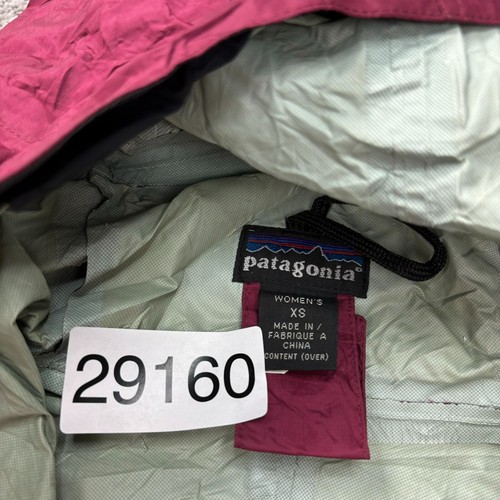 Patagonia Jacket Womens Extra Small Red Torrentshell Windbreaker Hood Coat Lady - Picture 4 of 13