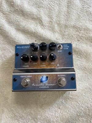 Rivera Acoustic Shaman Stereo Analog Chorus Vibrato Rare Guitar Effect Pedal