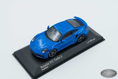ãçŸåã (992) S Turbo 911 Porsche Minichamps 1/43 Shark ð€ALSO Blue ä¹çšè»