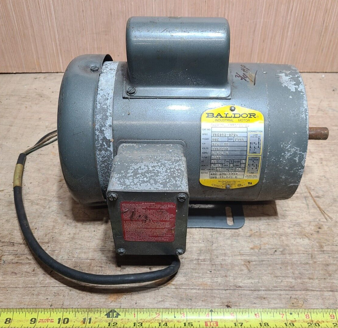Baldor 35C012-0764 3/4 HP 115/230V 3425 RPM 56C Industrial Motor