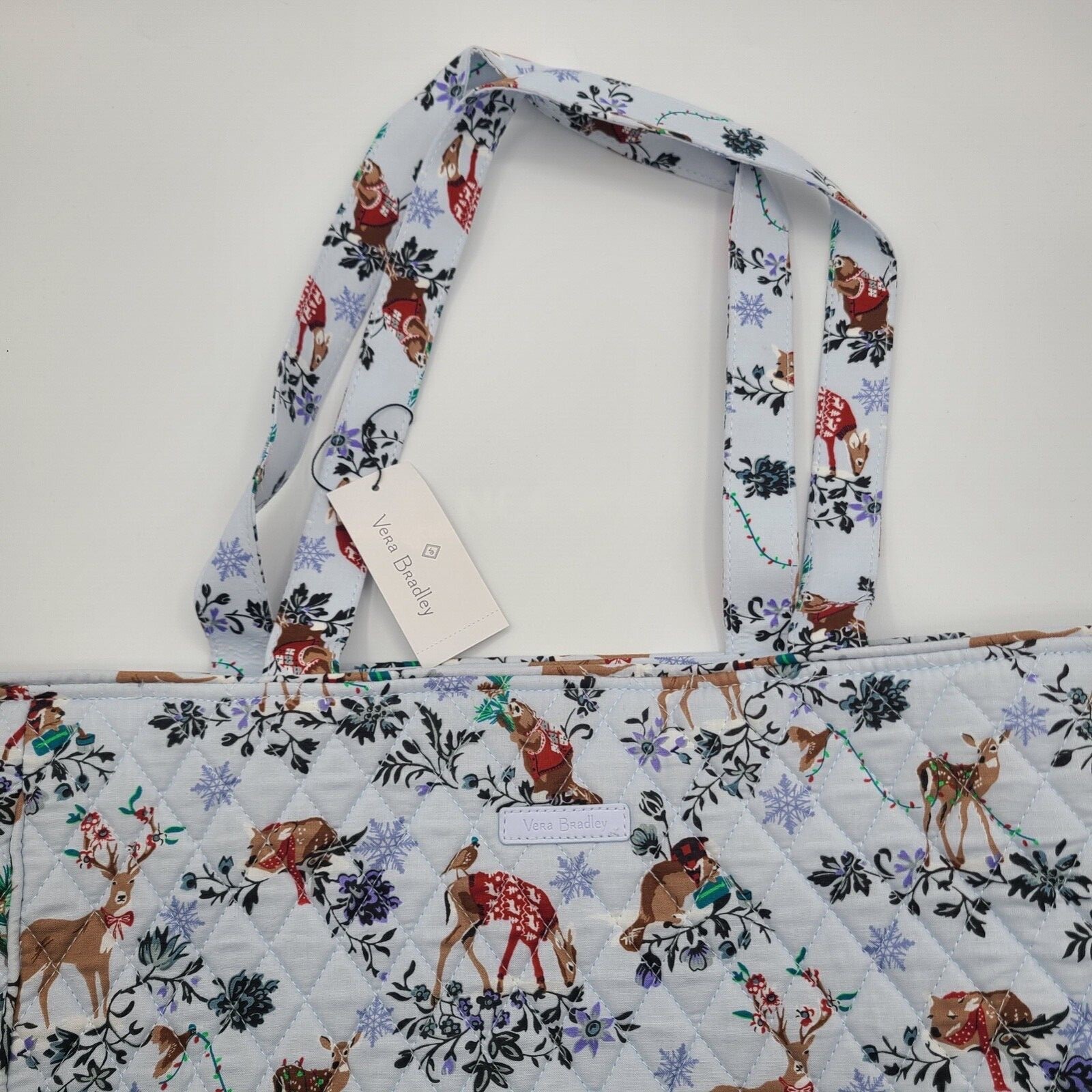 Vera Bradley Merry Mischief Snow Day Set (Tote, Travel Blanket & Wallet